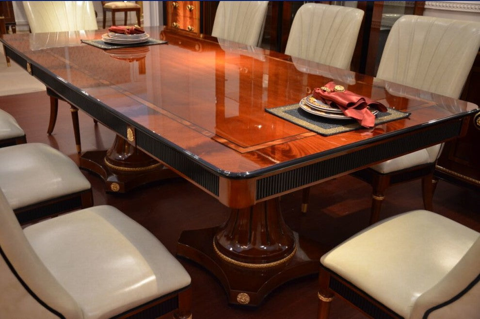 Toole Long Dining Table Solid Wood