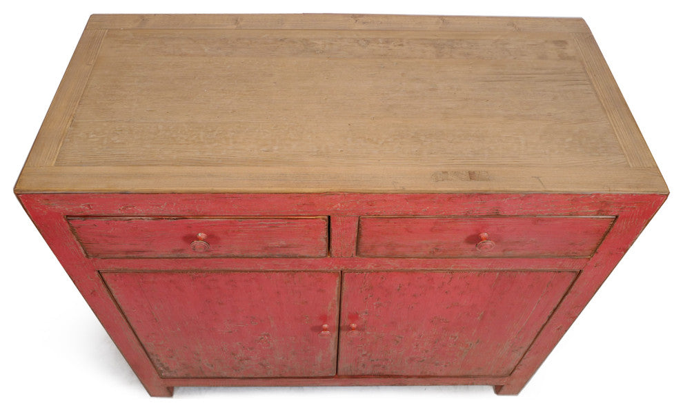 Vintage Elm Persimmon Cabinet