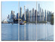 "Vancouver BC Skyline Panorama" Photo Metal Wall Art, 3 Panels, 36"x28"