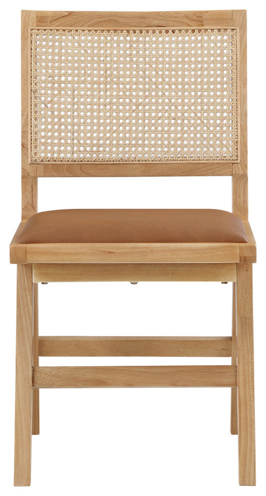 Abby Chair, Cognac, Natural Finish, Side Chair