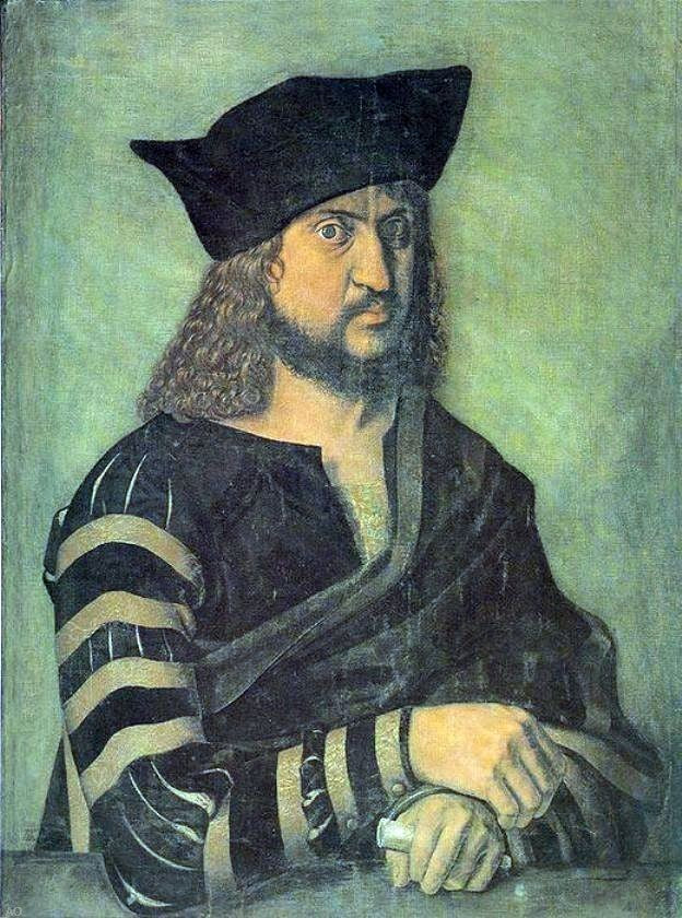 Albrecht Durer Elector Frederick the Wise, Gallery Wrapped Canvas, 21"x28"
