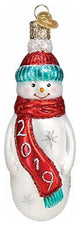 Old World Christmas 2019 Snowman Glass Blown Ornament