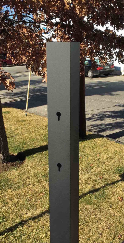 Spira Mailbox Post, Black