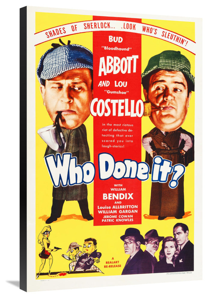 "Abbott & Costello - Who Done It" Canvas by Hollywood Photo Archive, 24x36"