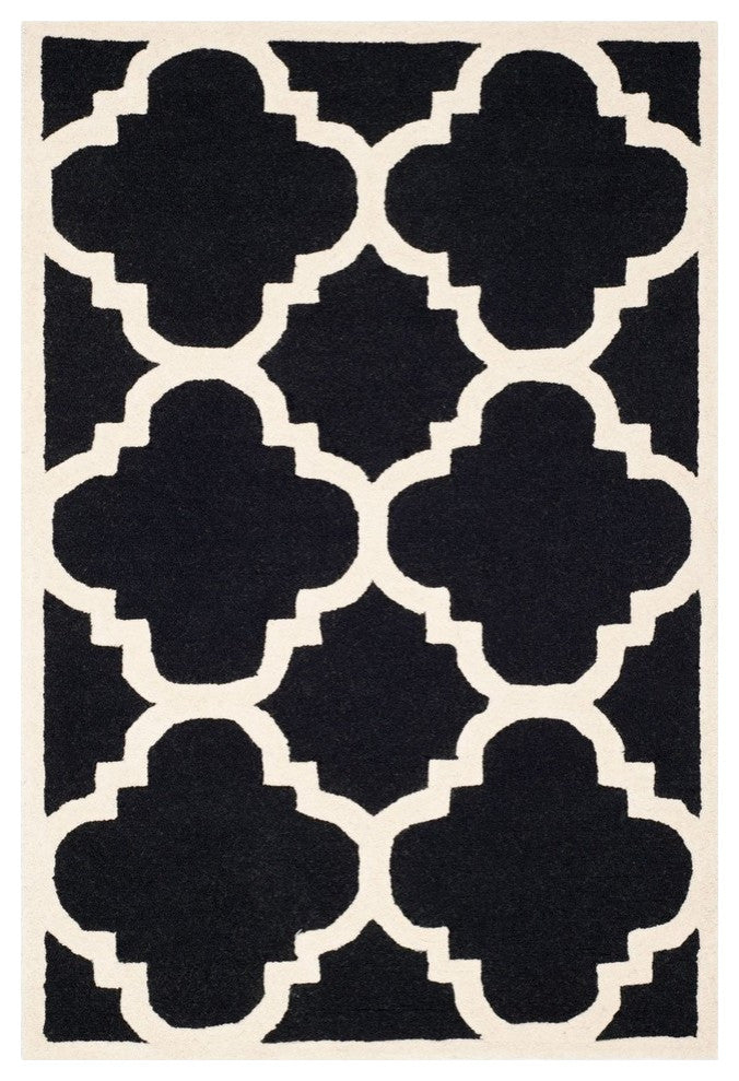 Safavieh Cambridge CAM140E 8' Square Black Rug
