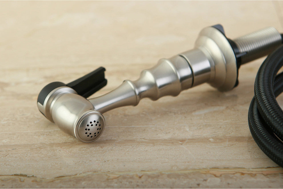 Gourmet Scape Kitchen Faucet Side Sprayer, Brushed Nickel