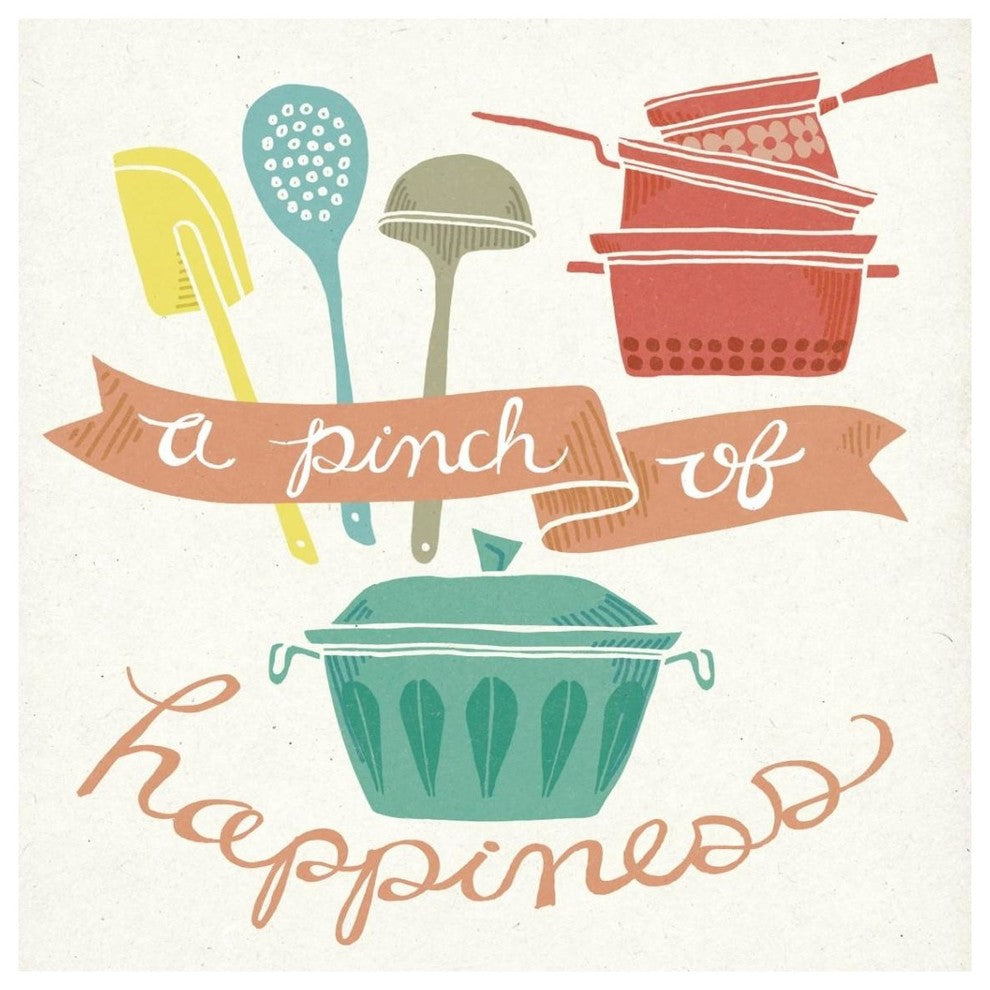 "A Pinch of Happiness" Digital Paper Print by Mary Urban, 38"x38"