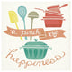 "A Pinch of Happiness" Digital Paper Print by Mary Urban, 38"x38"