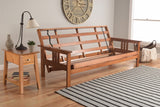 Caleb Frame Futon With Barbados Finish, Oregon Trail Java
