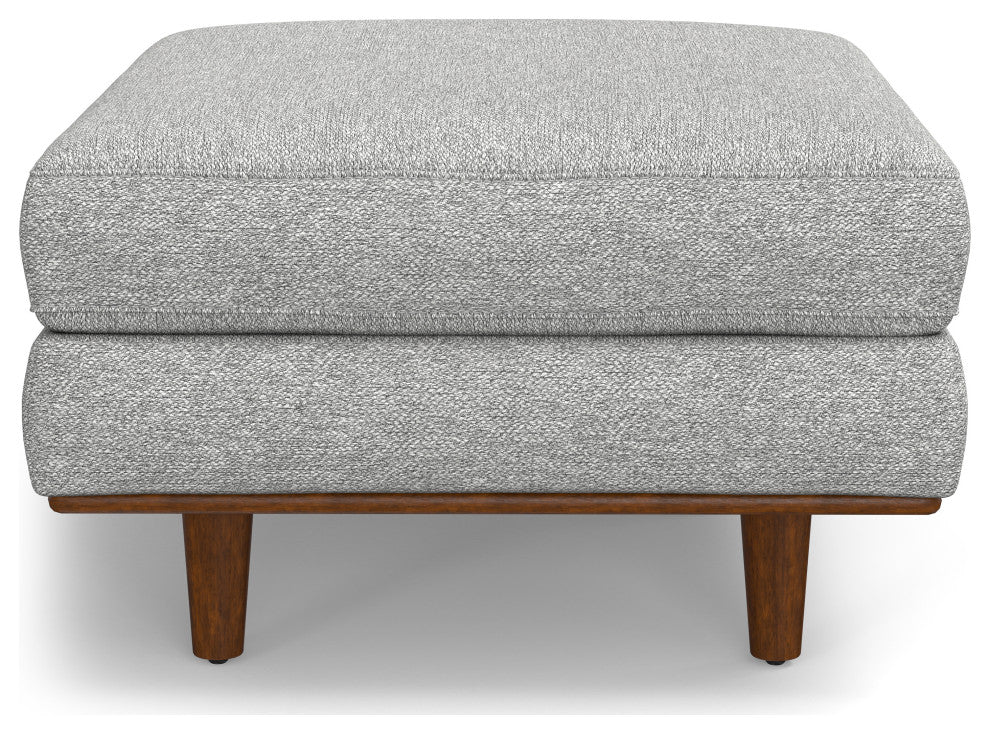 Morrison Ottoman, Mist Grey, 33"