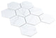 Carrione Super Hex Matte Carrara Porcelain Floor and Wall Tile