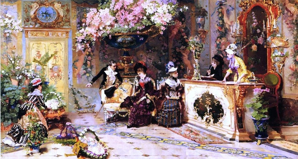 Luis Alvarez Catala The Flower Shop, 15"x30" Wall Decal