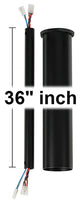 Monte Carlo DRM36BK 36" Minimalist Downrod, Matte Black