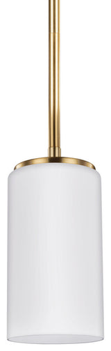 Alturas 1-Light Mini-Pendant, Satin Brass