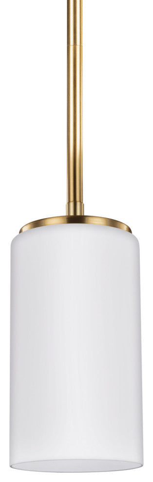 Alturas 1-Light Mini-Pendant, Satin Brass