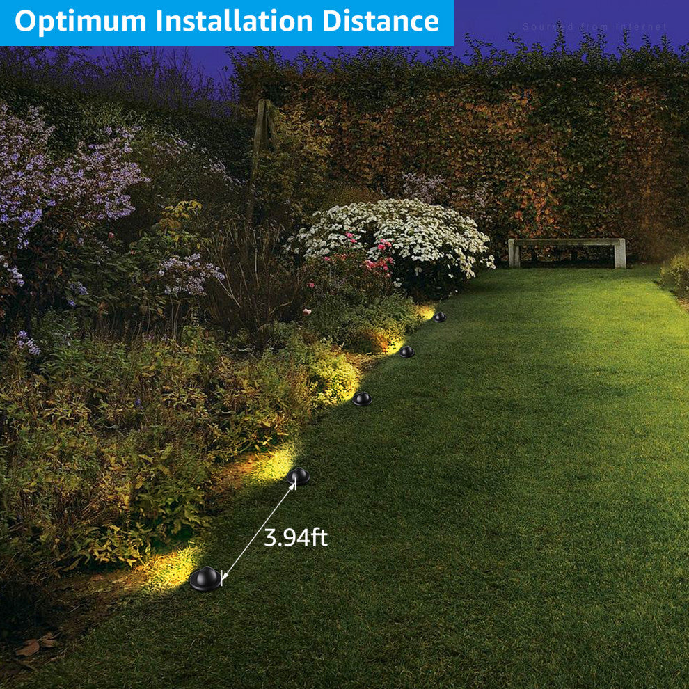 LEONLITE 6W Well Lights, Ground Landscape Light Outdoor, Pack of 6
