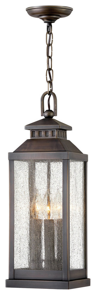 Revere 3-Light Hanging Light, Blackened Brass