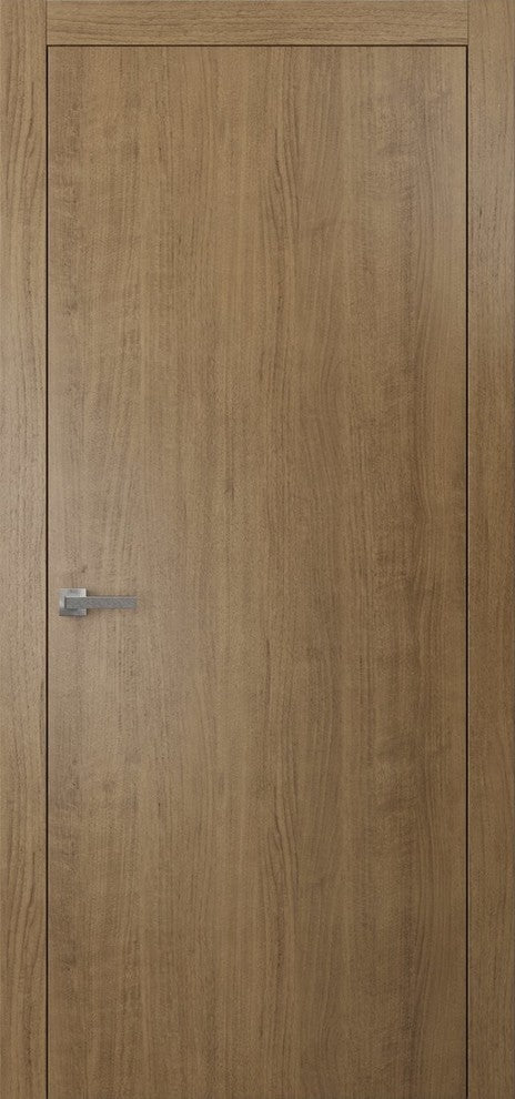 Panel Eco-Veneer Modern Door Slab 32 x 80 | Planum 0010 Smoky Walnut