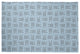 Criss Cross Bunnies Easter Chenille Rug, After Rain Blue, 2'x3'