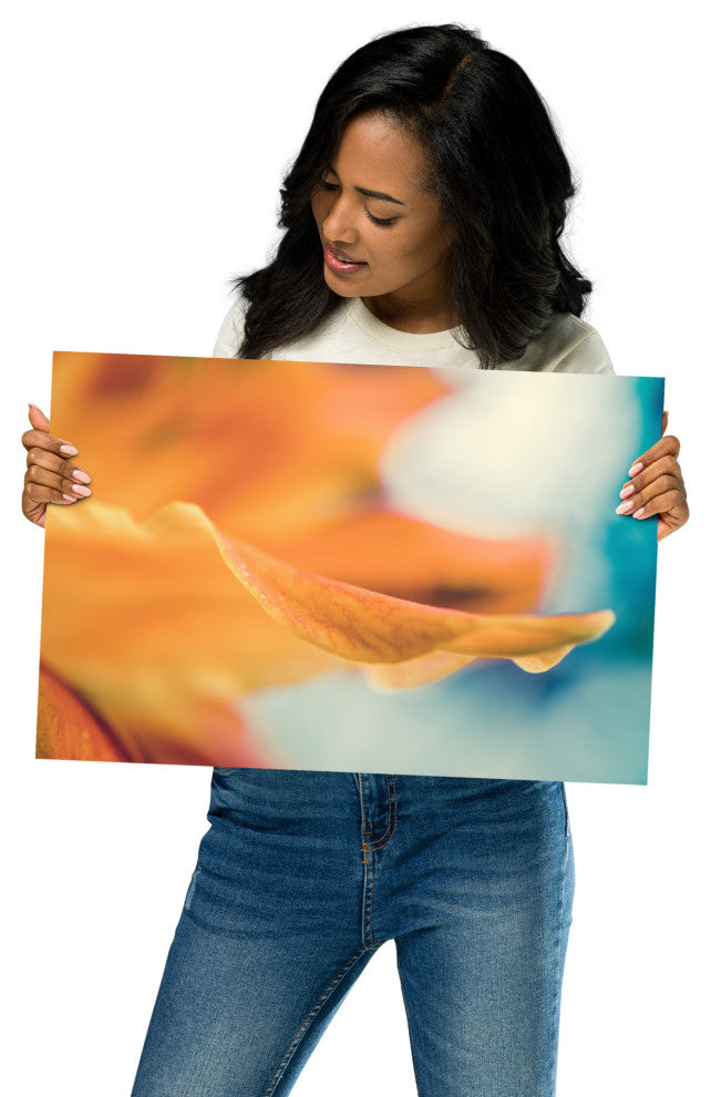 Serene Petals of Life Floral Nature Photography Unframed Wall Art Print, 12" X 18"