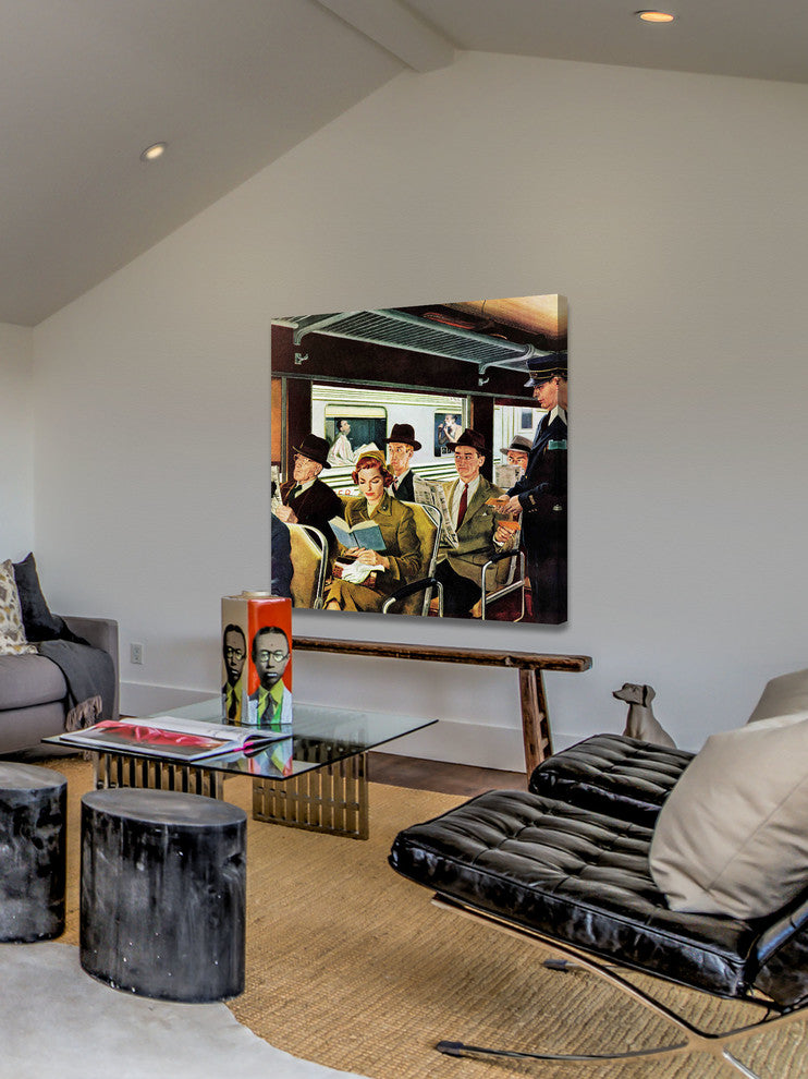 "This Does Not Commute" Painting Print on Canvas by George Hughes