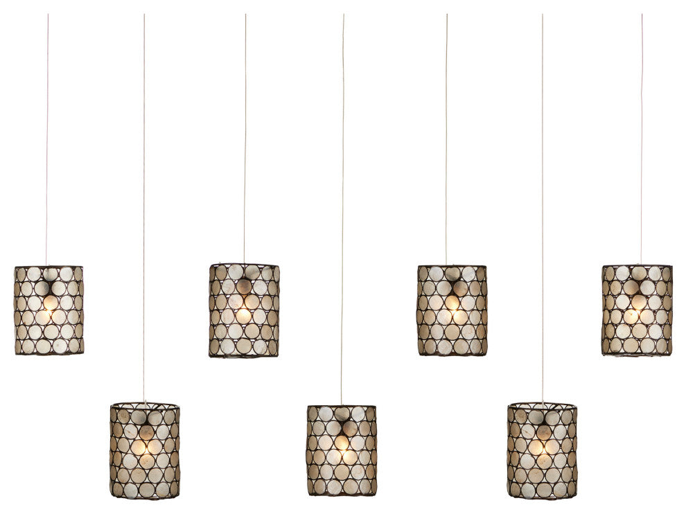 Regatta Rectangular 7-Light Multi-Drop Pendant