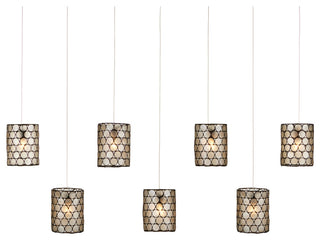 Regatta Rectangular 7-Light Multi-Drop Pendant