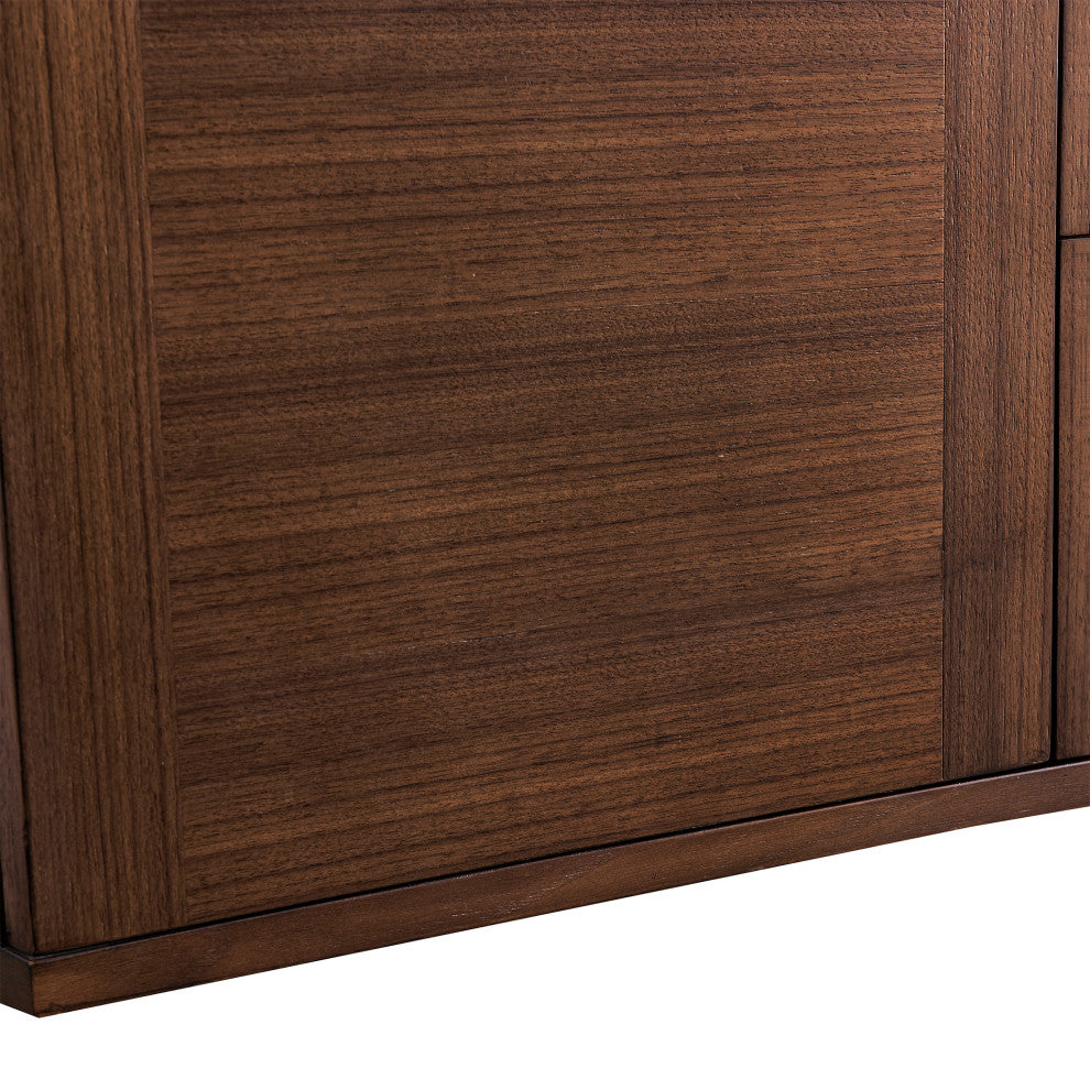 Amberly 30" Single Vanity, Mid-Century Walnut, 72", No Top