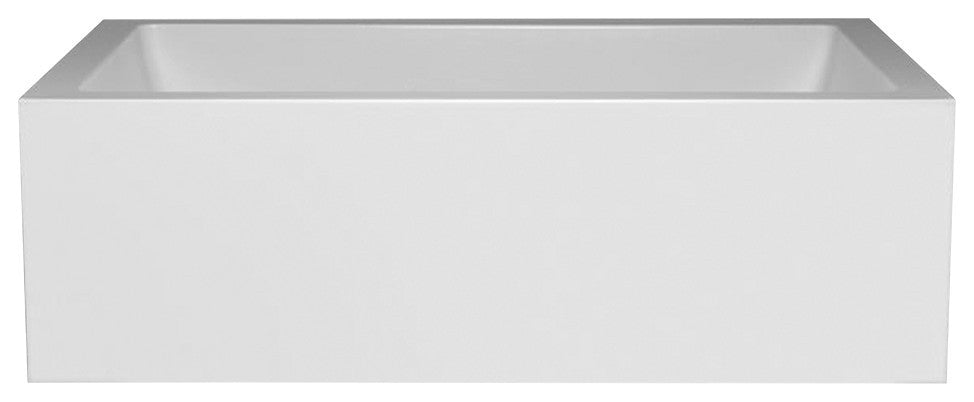 Malibu Boulders Rectangle Whirlpool Bathtub 66x40x23 Biscuit