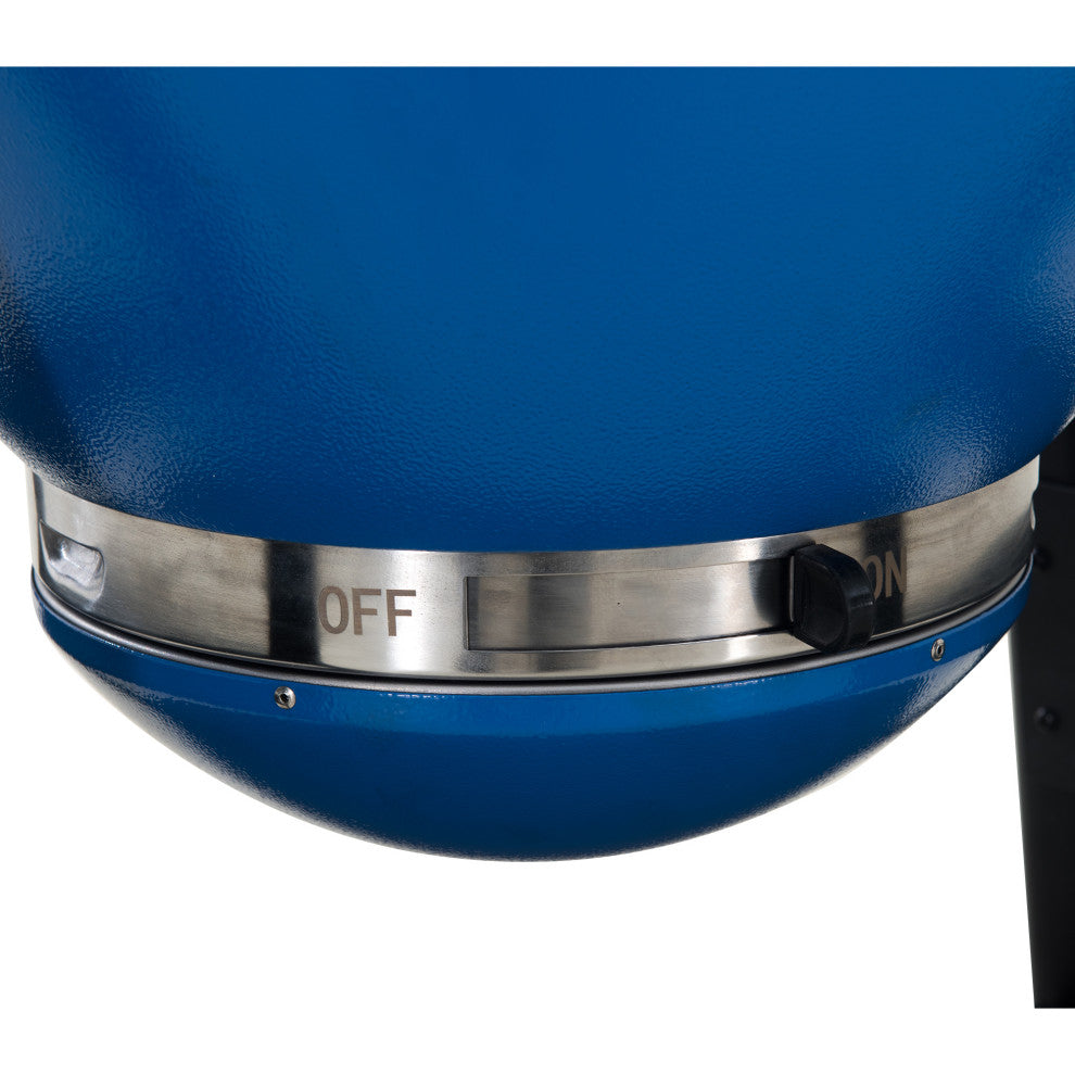 AmberCove 20 Inch BBQ Portable Charcoal Grill with Smoker, Removable Grate