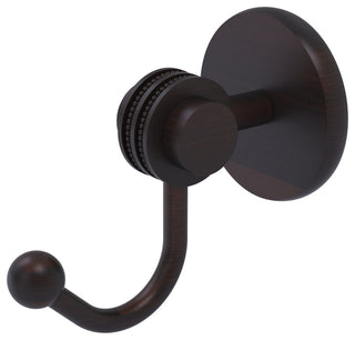 Satellite Orbit Two Robe Hook With Dotted Accents, Venetian Bronze