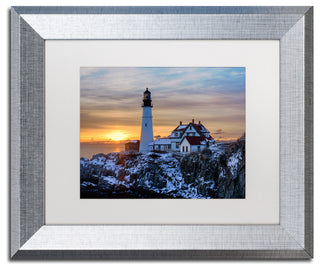 Blanchette Photography 'Maine Classic', Silver Frame, White Matte, 14"x11"