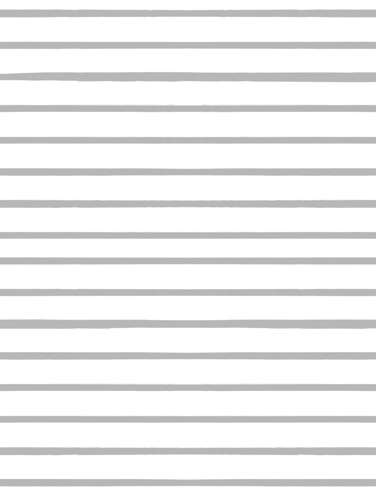 Painted Horizontal Lines Peel and Stick Vinyl Wallpaper, Gray, 24"x108"