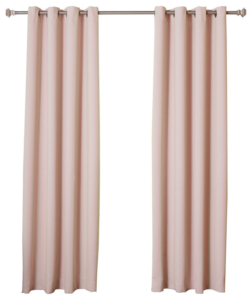Vertical Stripe Curtains, Pair, Baby Pink, 96"