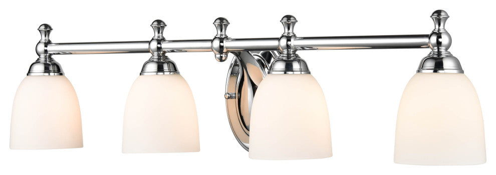 4 Light 30" Chrome Vanity Light