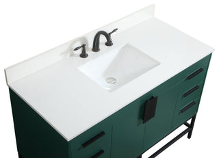 Home Living 22" Modern Green-Light Bathroom Vanity