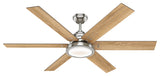Hunter Warrant 60 LED Warrant 60\" 6 Blade LED Indoor Ceiling Fan - Brushed