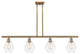 Innovations 516-4I-BB-G652-6-LED 4-Light Island Light, Brushed Brass