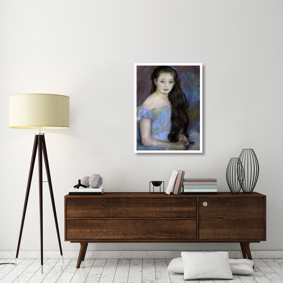 "Young Girl With Dark Brown Hair" Print by Pierre-Auguste Renoir, 29"x38"