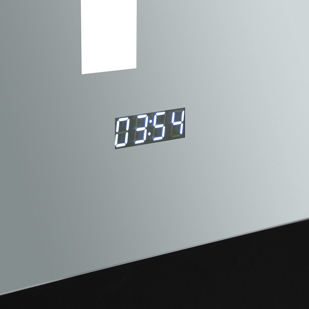 Tiempo Bathroom Medicine Cabinet With LED Lighting and Defogger, 48"x36"