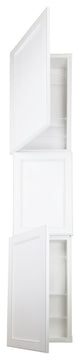 Lakebrooke Recessed Medicine Cabinet 81Hx15.5Wx3.5D, White Enamel