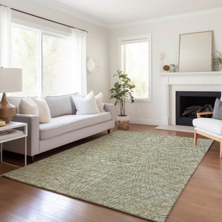 Premium Machine Washable Mayfield AMF35 Sage 8' x 10' Rug