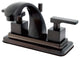 Kingston Brass 4" Centerset Bathroom Faucet, Oil Rubbed Bronze