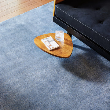 Arrel Speckled Wool-Blend Area Rug, Denim 6' x 9'