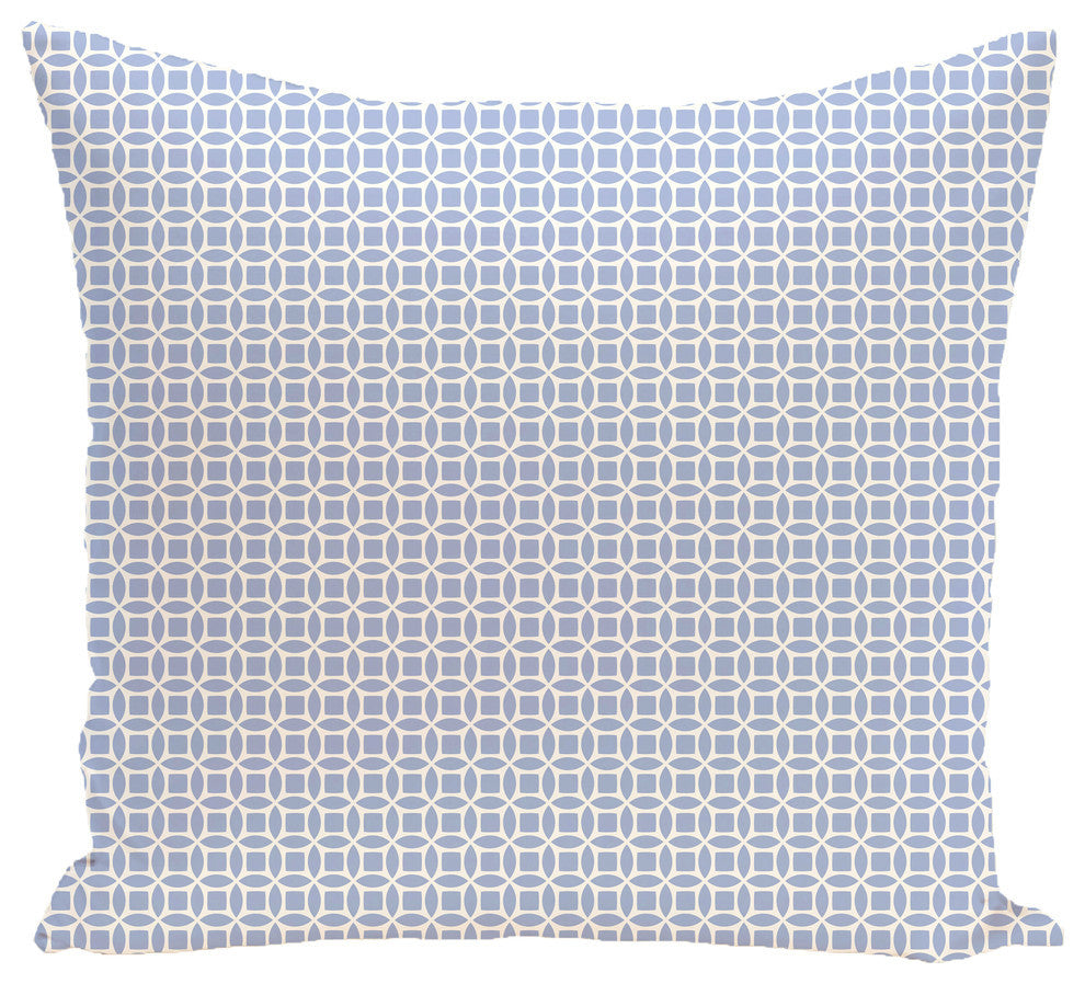 Retro Funk Geometric Print Pillow, Peri, 20"x20"