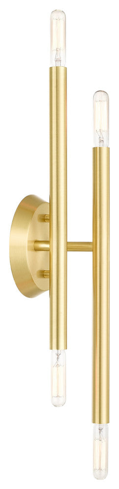 Satin Brass Mid Century Modern Sconce
