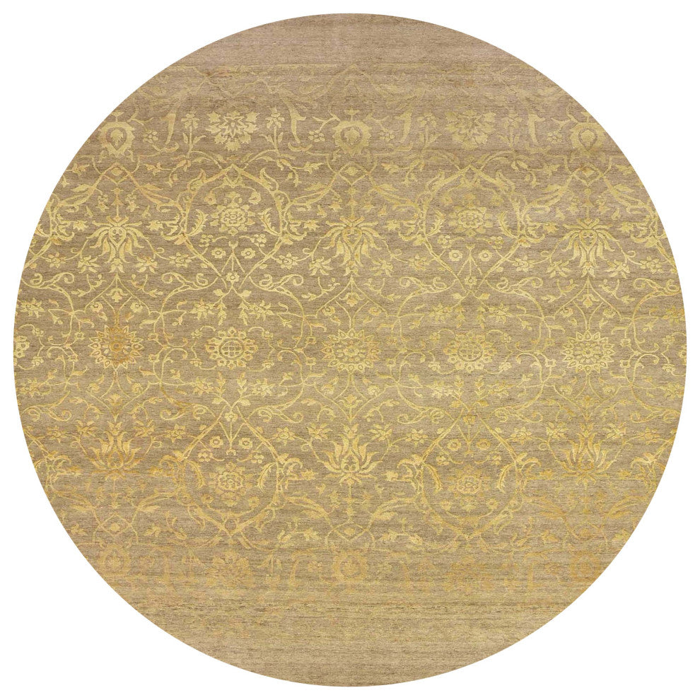 Ahgly Company Indoor Round Mid-Century Modern Area Rugs, 3' Round