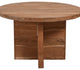 48" Natural Rounded Solid Wood Dining Table