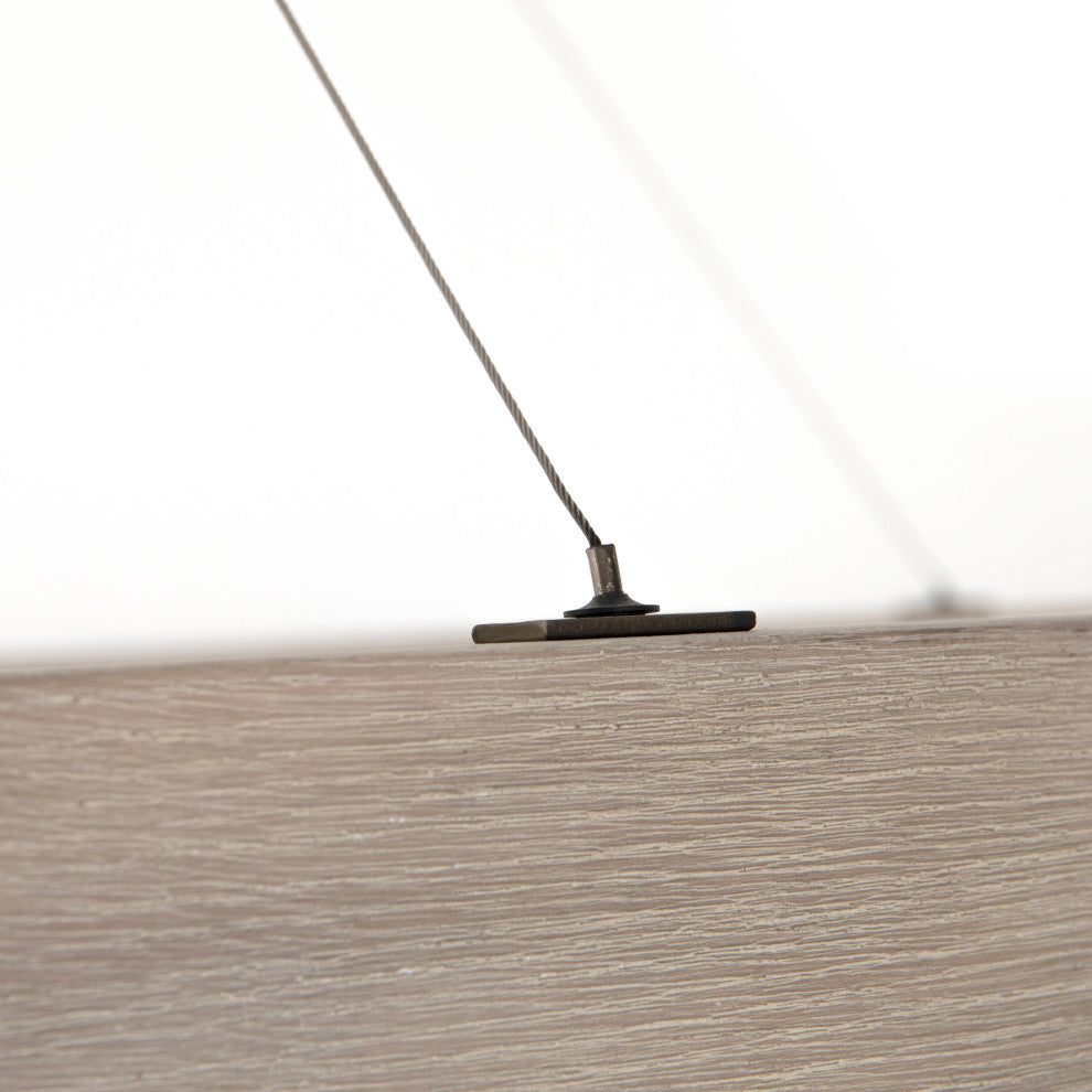 Baum Small Chandelier, Brushed Oak