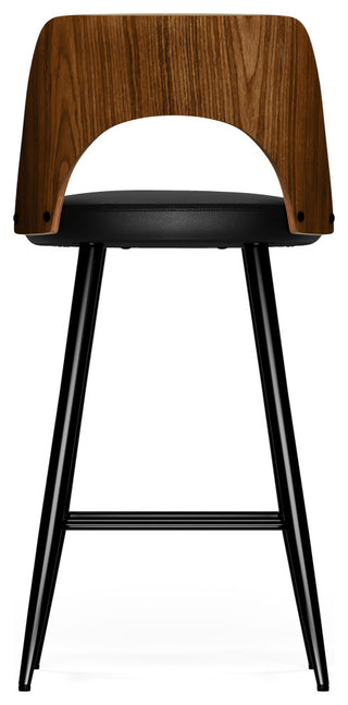 Micah Counter Height Stool, Set of 2, Black
